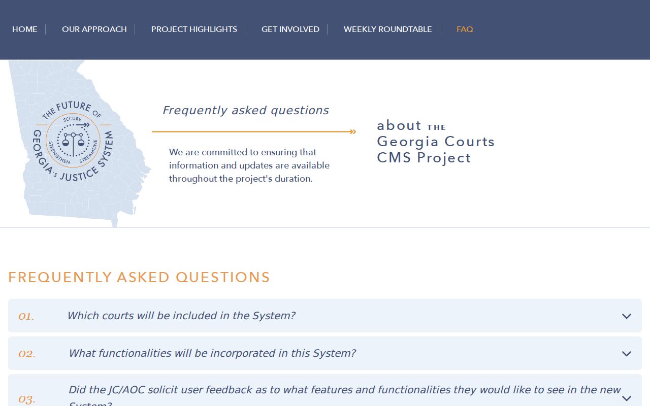 Dade County civil docket and Georgia Courts case-management reference