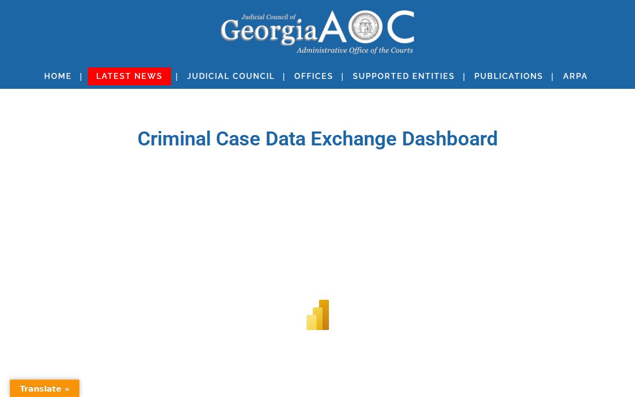 Dade County court records and Georgia AOC CDX disposition dashboard