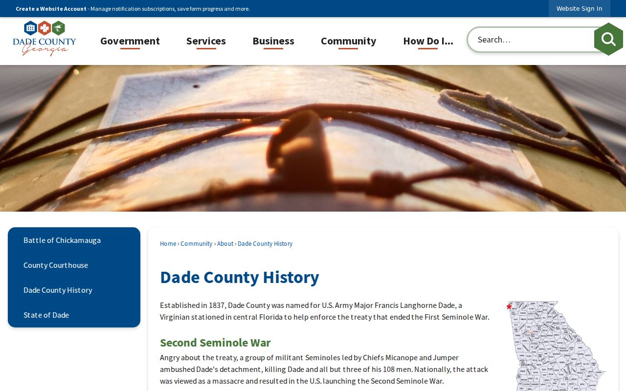 Dade County court docket history and courthouse records context